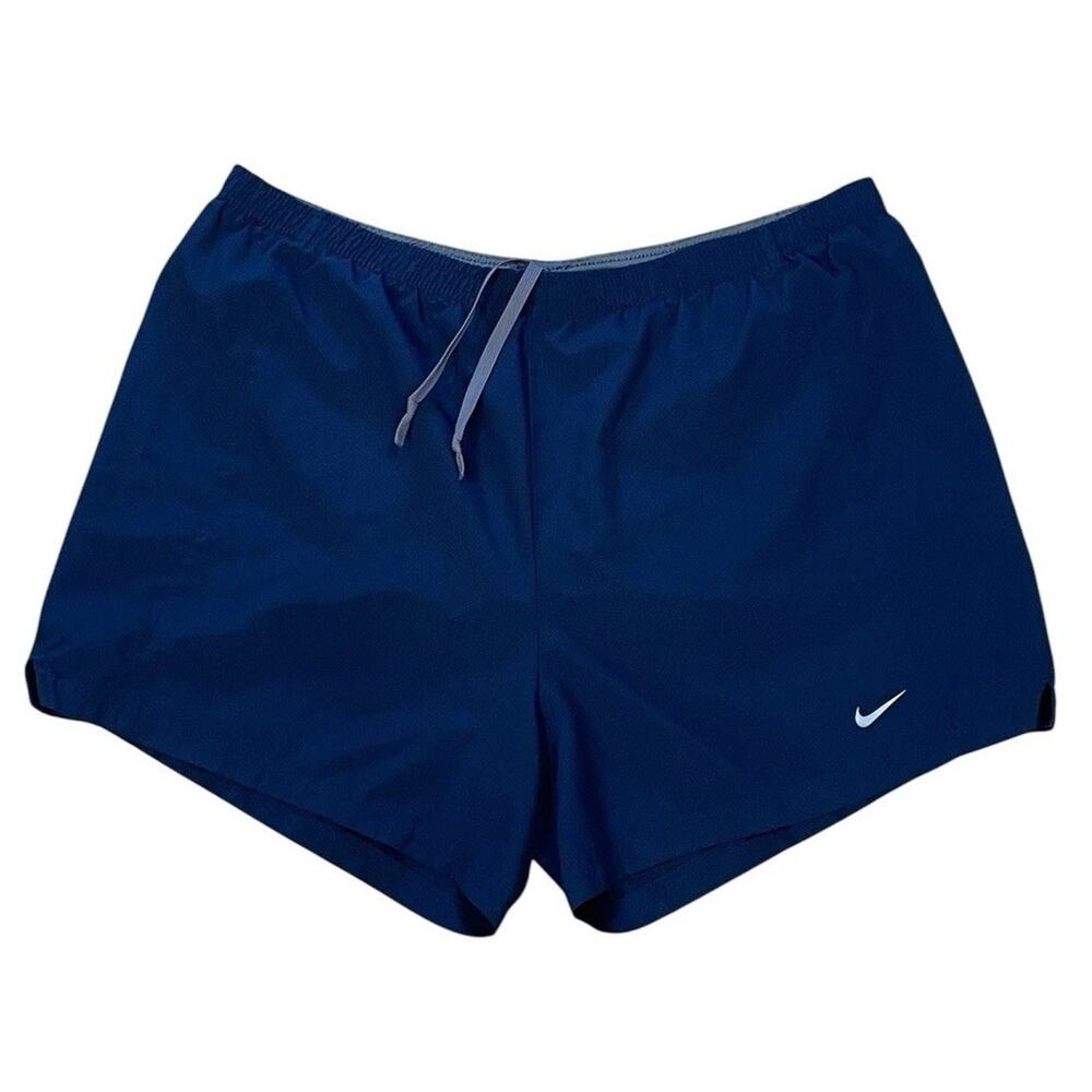 Nike Fit-Dry Women's Large Blue Athletic Shorts Quick Dry Elastic Waist /Liner
